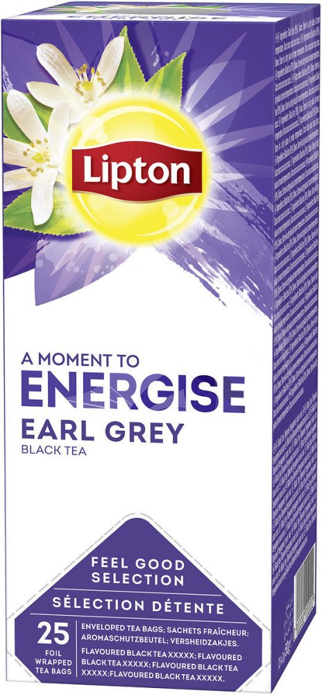 Herbata Earl Grey w kopertach Lipton Classic, 25 sztuk x 2g