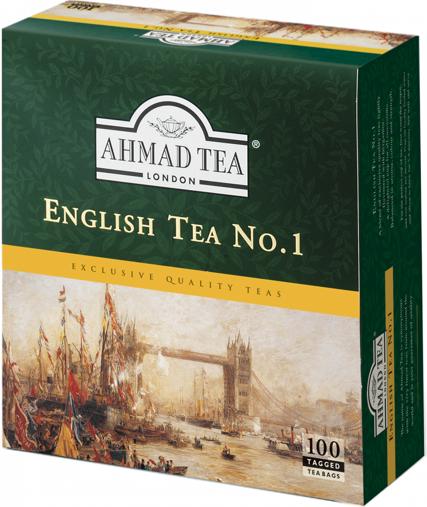 Outlet: USZKODZONE OPAKOWANIE Herbata czarna w torebkach Ahmad English Tea No. 1, 100 sztuk x 2g