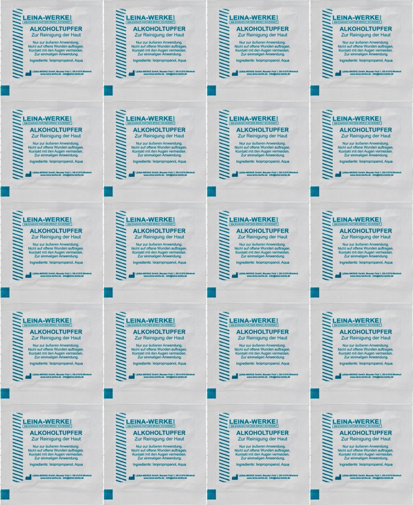 20x Chusteczka dezynfekująca Vera, 3.5x3.5cm