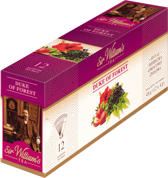 Herbata owocowa w torebkach Sir William’s Royal Taste Duke of Forest, owoce leśne, 12 sztuk x 4g