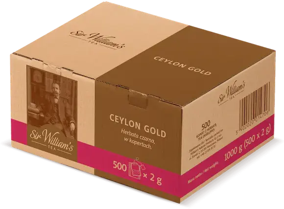 Herbata czarna w kopertach Sir William's Ceylon Gold, 500 sztuk x 2g