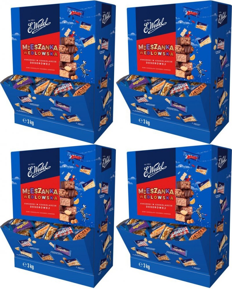 4x Mieszanka Wedlowska classic, mix smaków, 3kg