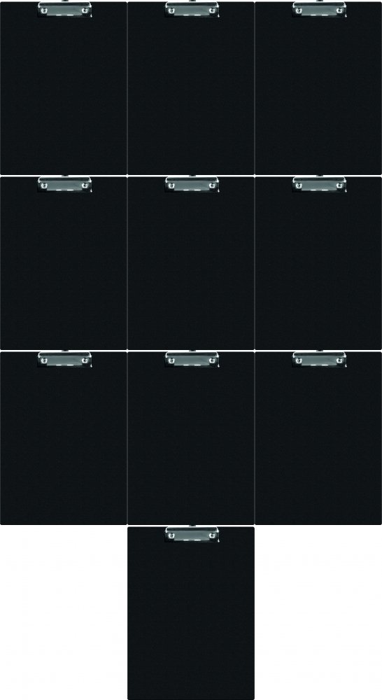10x Clipboard Q-connect, A5, czarny