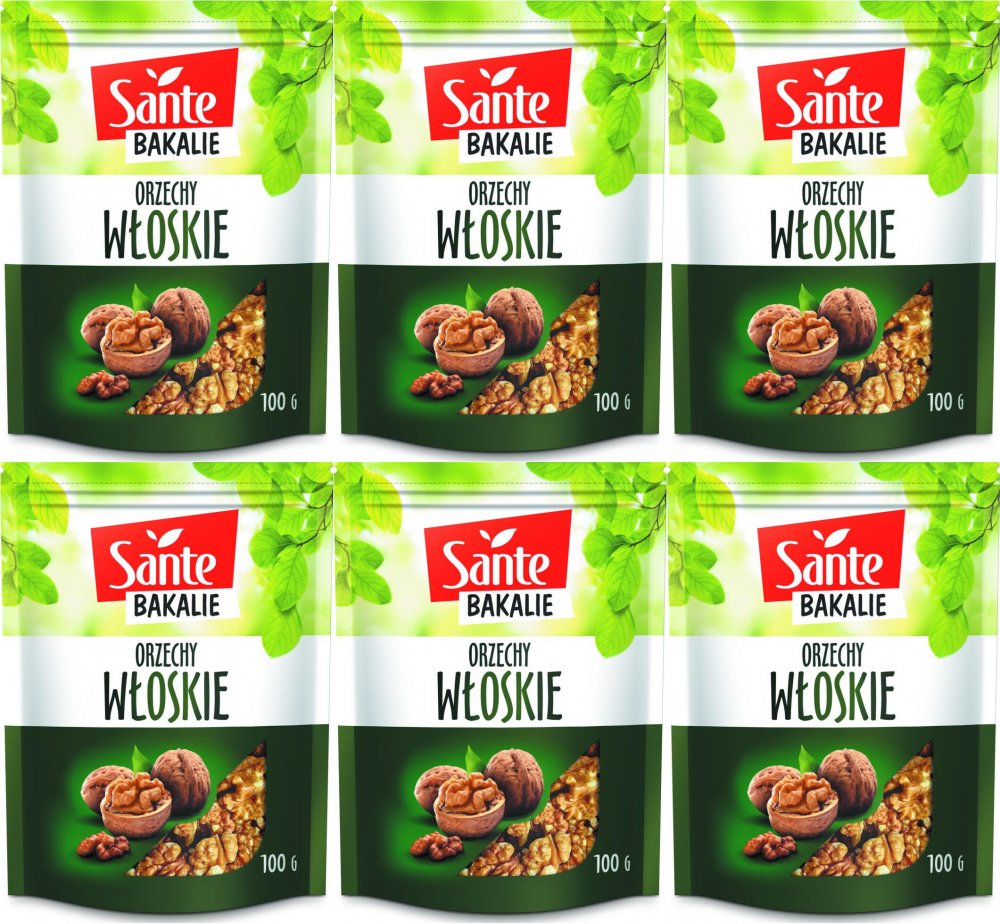 6x Orzechy włoskie Sante, 100g