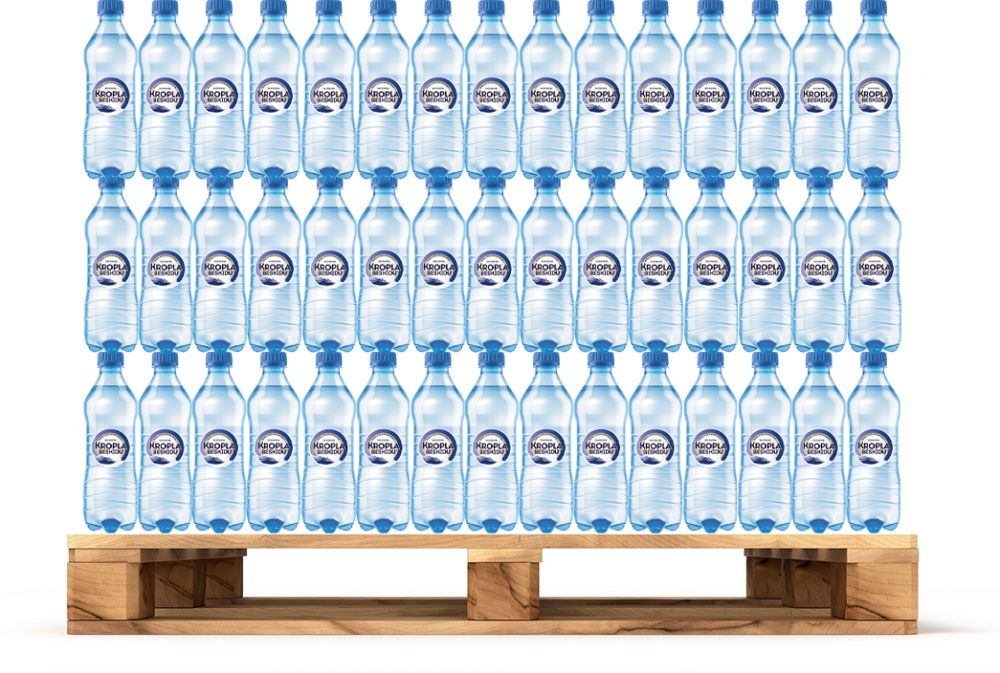 480x Woda gazowana Kropla Beskidu, 0.5l, butelka PET