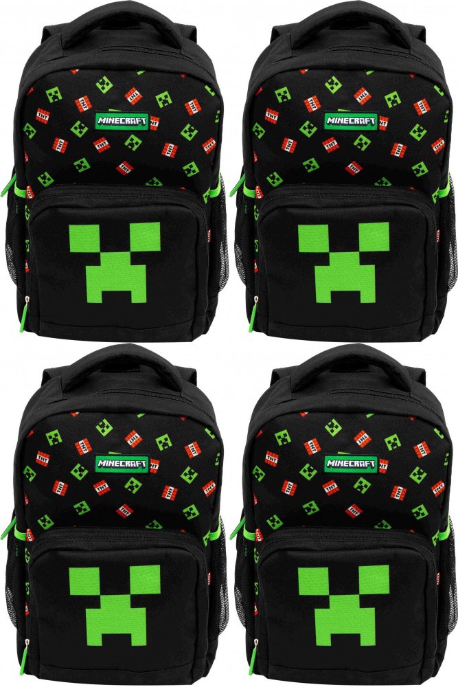 4x Plecak szkolny Astra Minecraft TNT, jednokomorowy, 12l