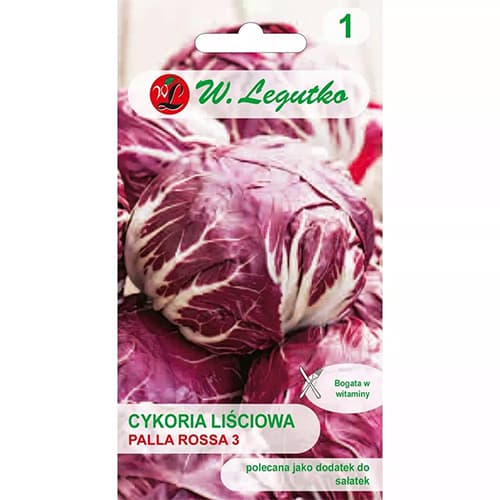 1 pac, Cicoare roșie (radicchio) Palla Rossa - Semințe: Mod de ambalare: 0.5 g