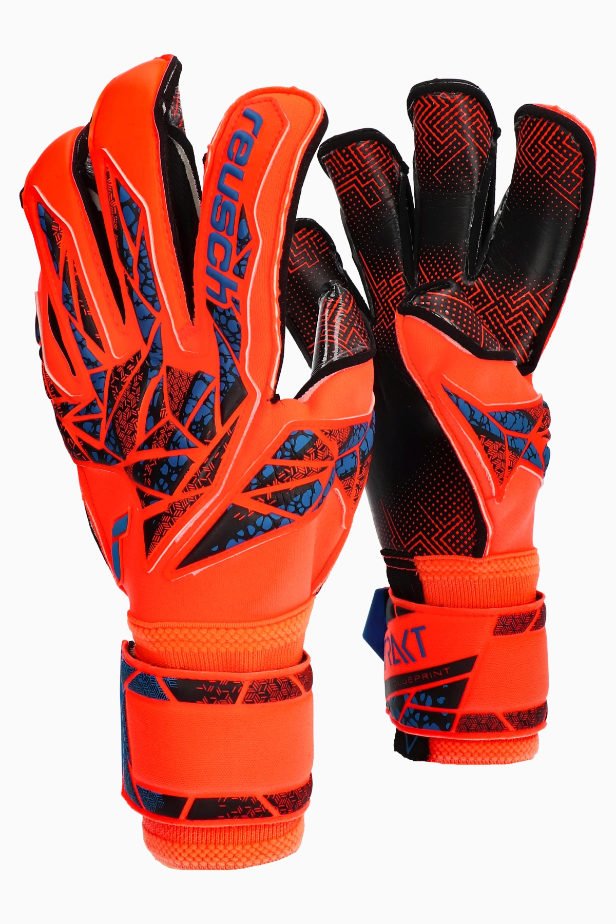 Rękawice Reusch Attrakt Gold X Evolution GluePrint - Pomarańczowy