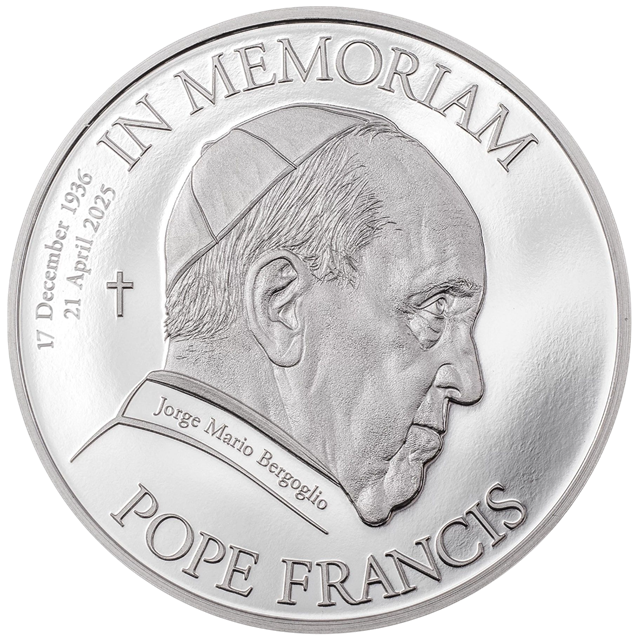 Srebrna moneta Pamięci Papieża Franciszka 1936-2025 1 uncja - wysyłka 24 h!
