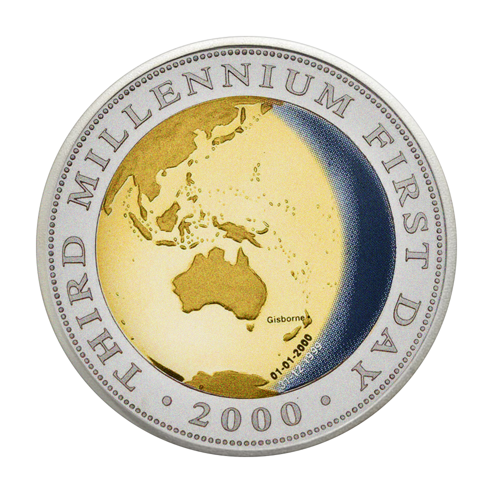 Srebrna moneta - 2000 - Australijska dwumetalowa moneta milenijna - wysyłka 24 h!