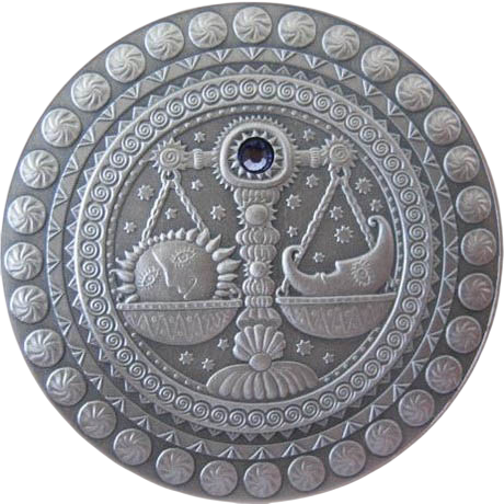 Srebrna moneta Znaki zodiaku: Waga 20 rubli - wysyłka 24 h!