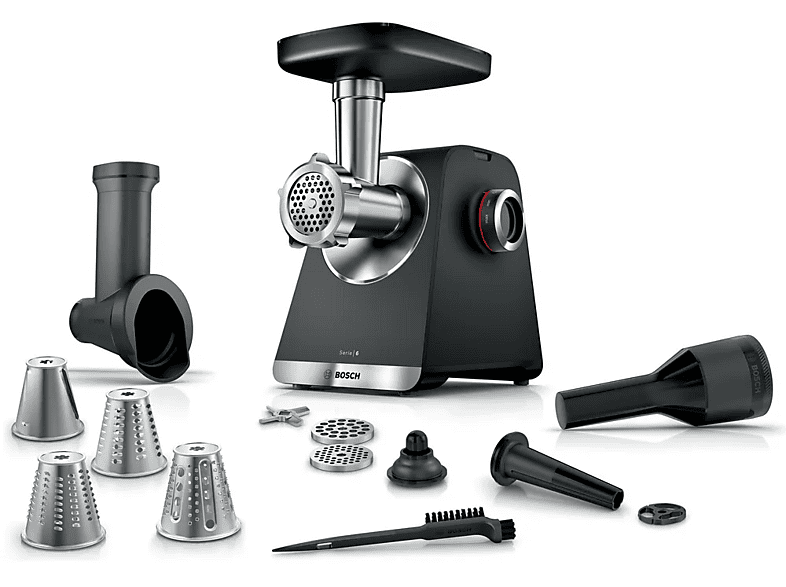 Maszynka do mięsa BOSCH MFWS640B Serie 6 MultiPower 2100 W Czarny