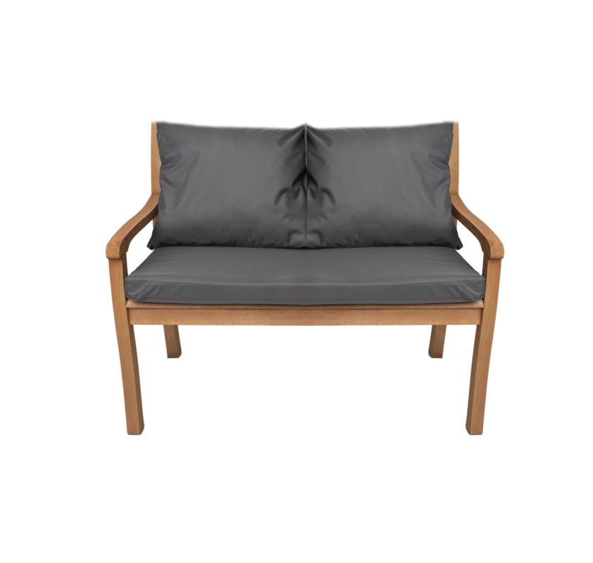 Poduszka ogrodowa na ławkę 130x60x7cm/2x50x56cm Poduszka na ławkę Antracytowa poduszka na meble ogrodowe Wygodne poduszki na sofę na patio i werandy