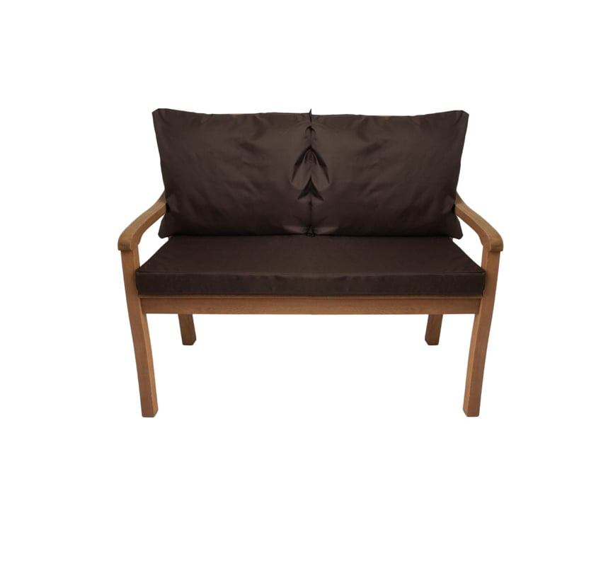 Poduszka ogrodowa na ławkę 110x60x7cm/2x50x56cm Poduszka na ławkę Brązowa poduszka na meble ogrodowe Wygodne poduszki na sofę na patio i werandy