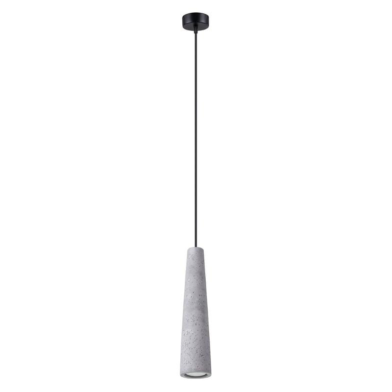 Lampa wisząca ELECTRA beton, industrialna - 8x8x125cm Sollux