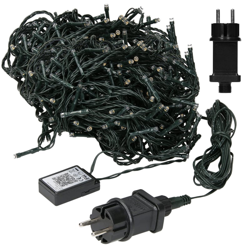 ECD Germany Lancuch swietlny LED na Boze Narodzenie z 720 diodami LED, 54m, ciepla biel, do uzytku wewnetrznego i zewnetrznego IP44, oswietlenie