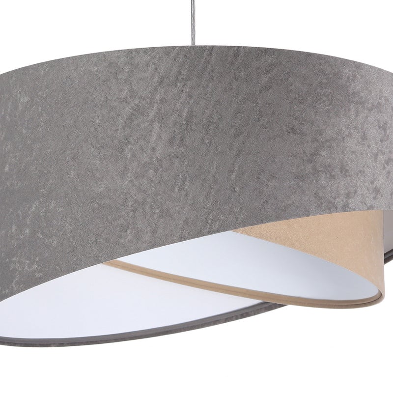Lampa wisząca SILVERY szara/beżowa/biała