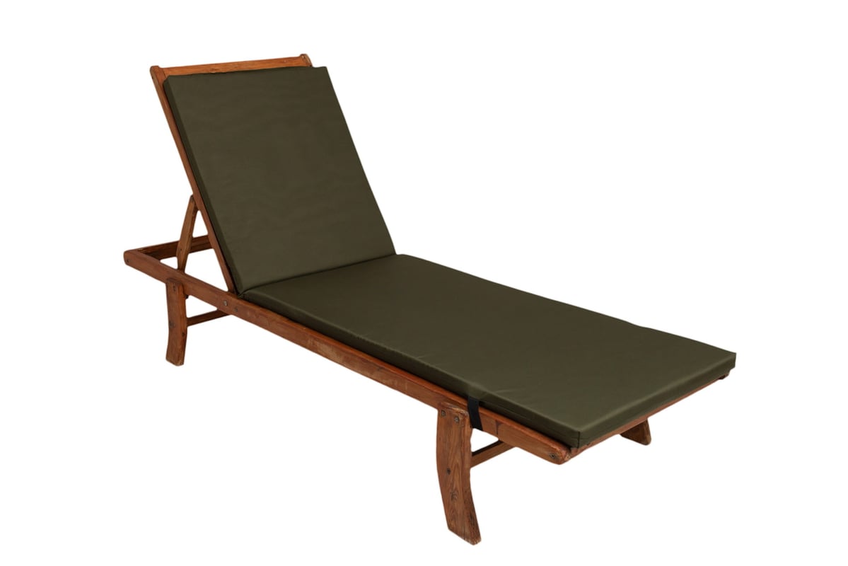 Poduszka na leżak 190x60cm Zielona gruba poduszka na lezak patio poduszka na leżak drewniany