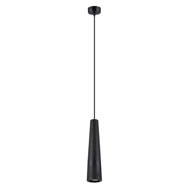 Lampa wisząca ELECTRA beton czarny, strych - 8x8x125cm Sollux