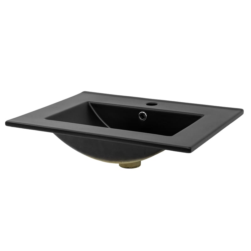 Ceramiczna umywalka nablatowa 615 x470 x 175mm Black