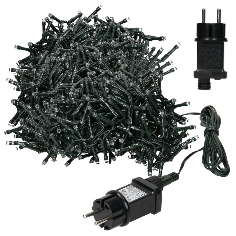 ECD Germany, lancuch swietlny, PVC, kolor swiatla bialy, dlugosc 11m, 560 LED, lancuch swietlny, Boze Narodzenie, choinka, lampki swiateczne, kabel