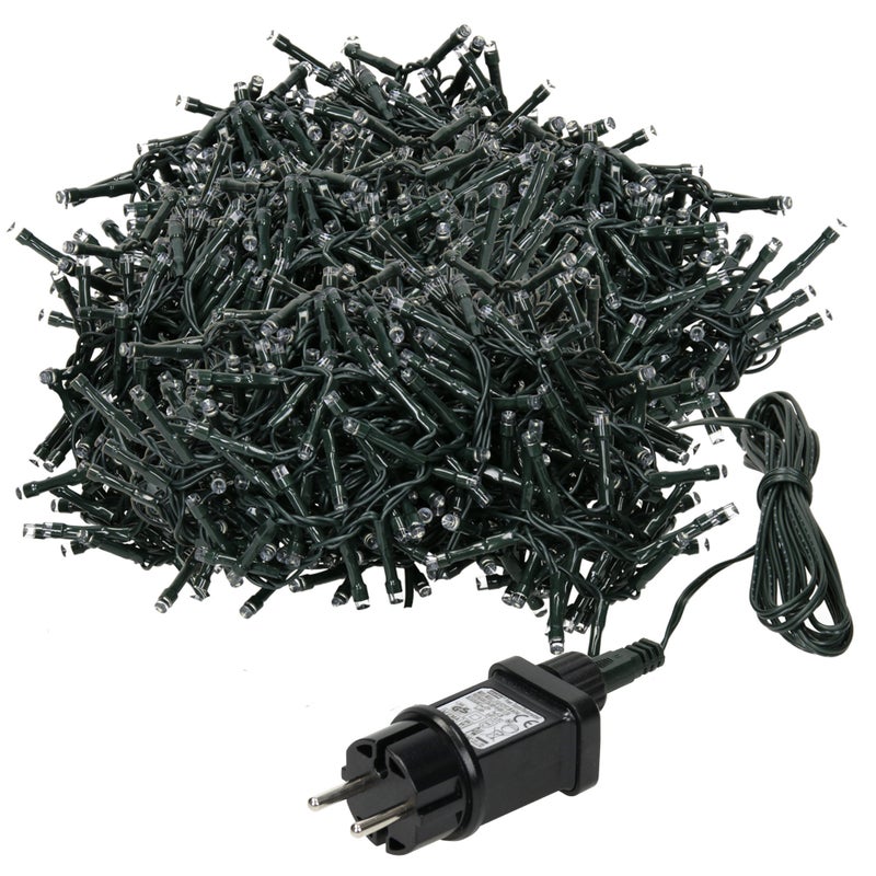 800 LED Cluster Christmas Lights Cold White Indoor/Outdoor 16 m