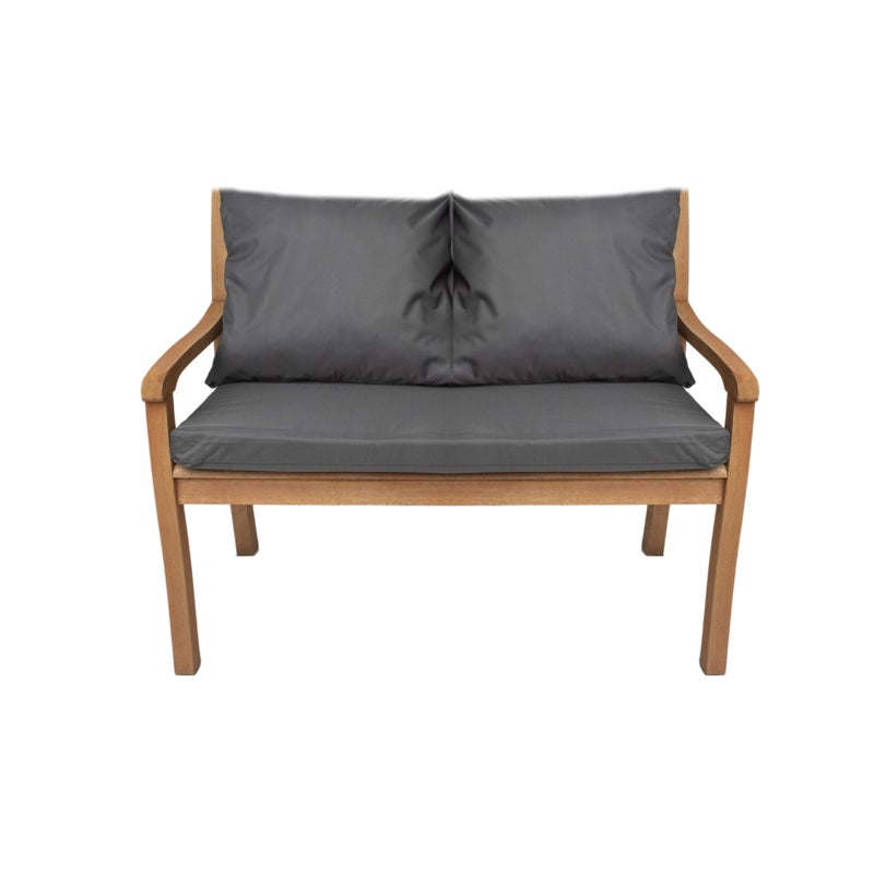 Poduszka ogrodowa na ławkę 110x60x7cm/2x50x56cm Poduszka na ławkę Antracytowa poduszka na meble ogrodowe Wygodne poduszki na sofę na patio i werandy