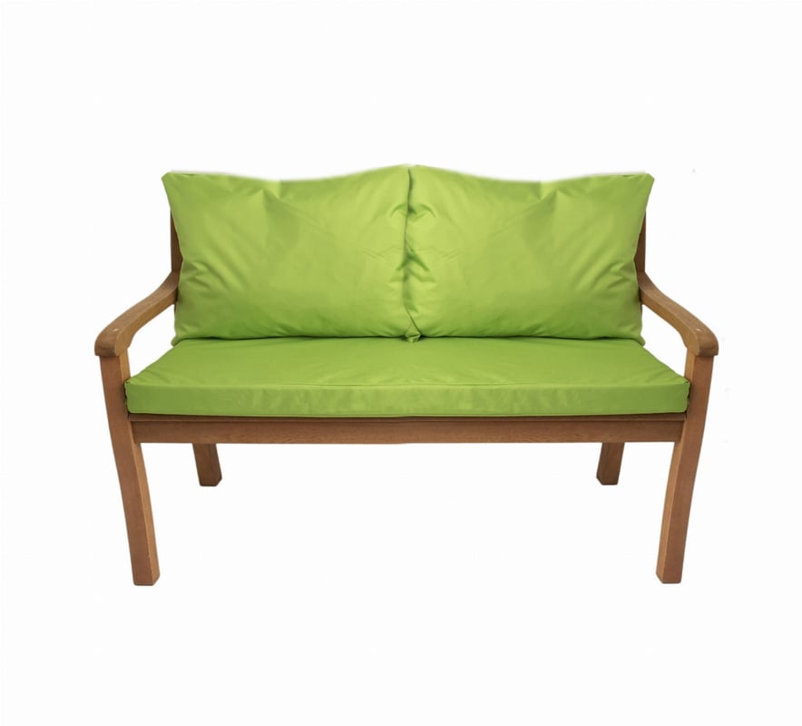 Poduszka ogrodowa na ławkę 130x50x7cm/2x50x56cm Poduszka na ławkę limonkowa poduszka na meble ogrodowe Wygodne poduszki na sofę na patio i werandy