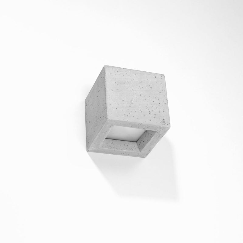 Plafon LEO beton, nowoczesny - 12x12x10cm Sollux
