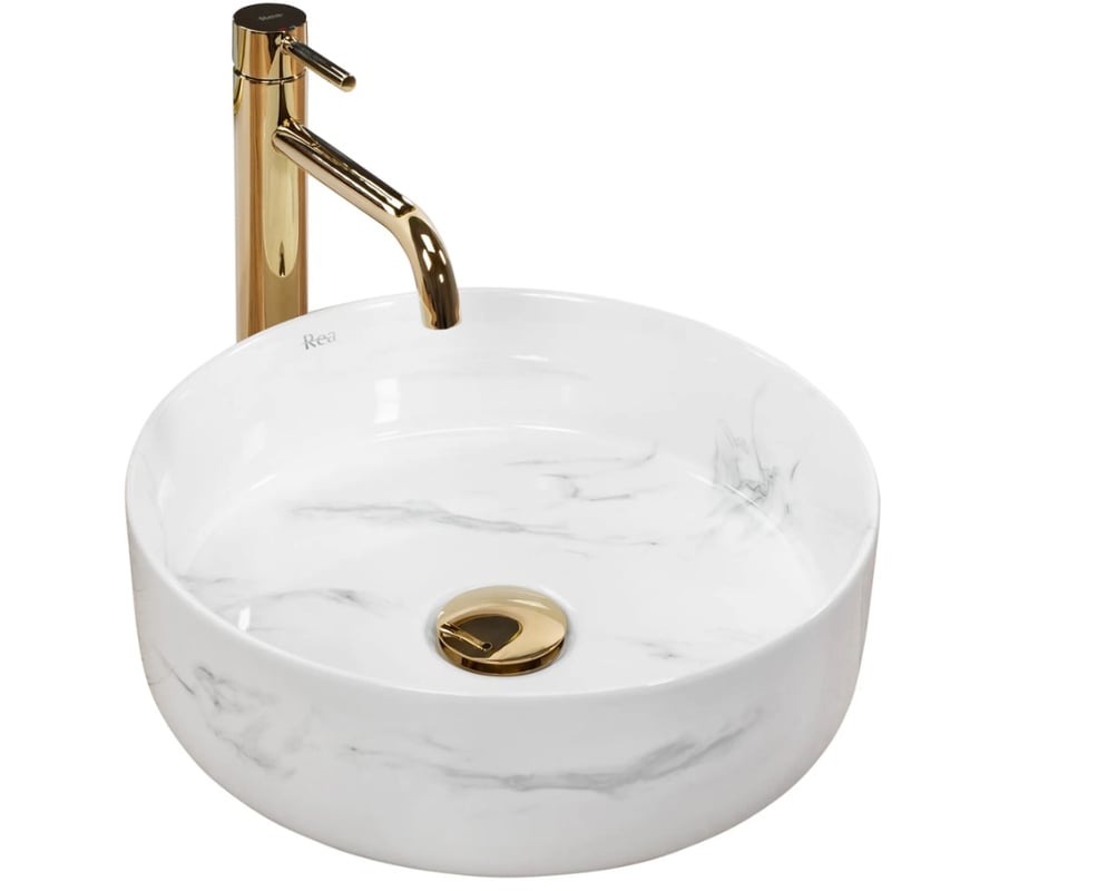 Umywalka nablatowa Rea Sami Nature Marble