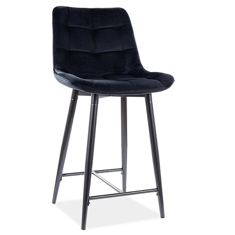 Hoker niski CHIC H-2 VELVET czarny kuchenny