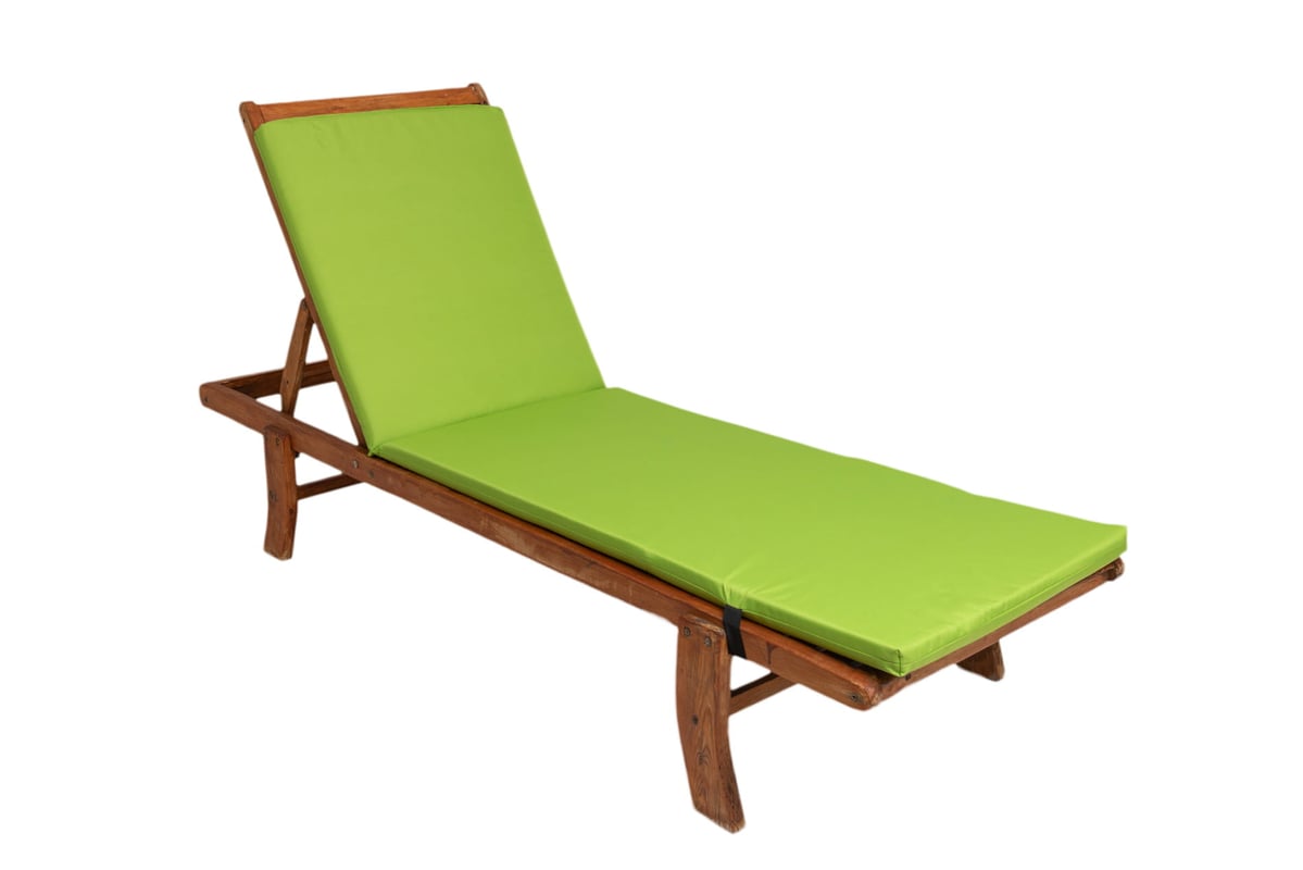 Poduszka na leżak 190x60cm limonkowa gruba poduszka na lezak patio poduszka na leżak drewniany