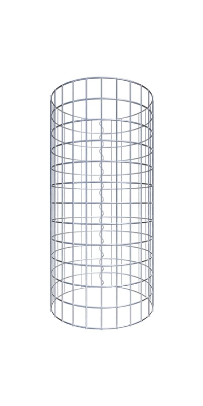 Kolumna gabionowa średnica 42 cm MW 5 x 5 cm okrągła - wysokość: 60 cm