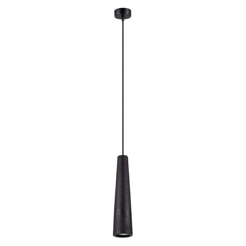 Lampa wisząca ELECTRA beton czarny, strych - 8x8x125cm Sollux