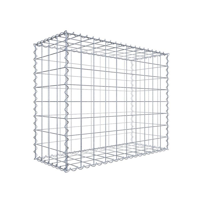 Gabion 100 cm x 80 cm x 40 cm (dł. x wys. x gł.), rozmiar oczek 10 cm x 10 cm, spirala
