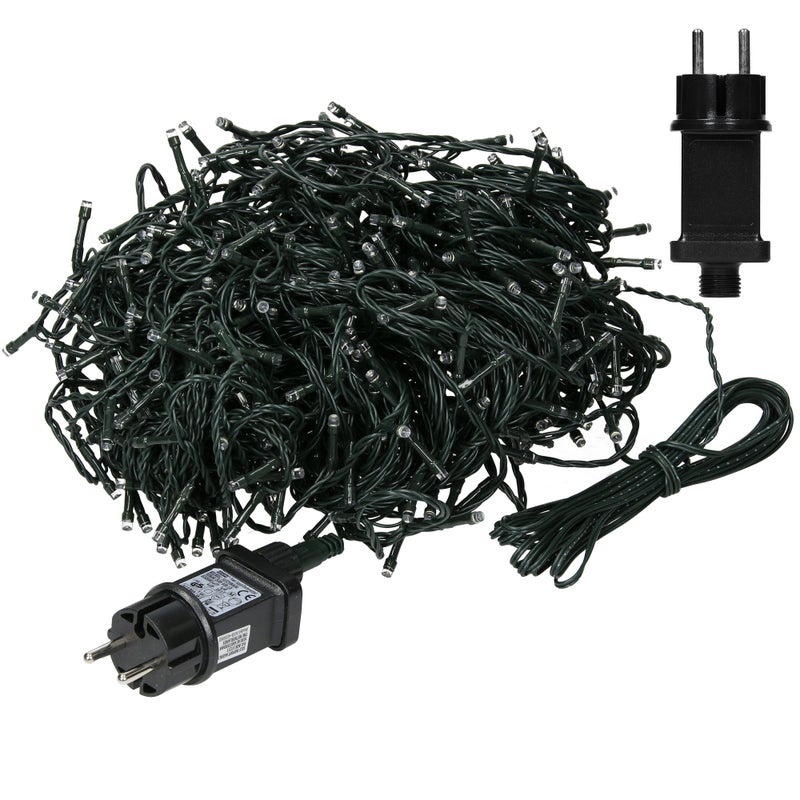 ECD Germany Lancuch Swietlny LED Na Boze Narodzenie Z 480 Diodami 36m Ciepla Biel Do Uzytku Wewnetrznego I Zewnetrznego Ip44 Oswietlenie Swiateczne