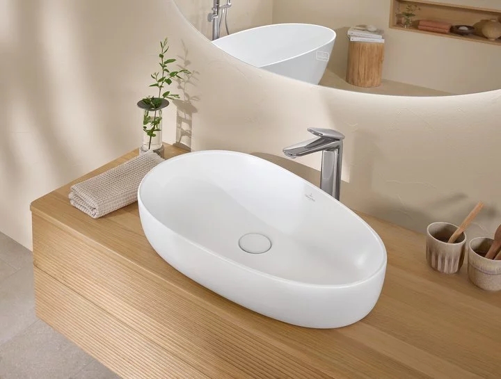 Villeroy & Boch Antao umywalka 65x40 cm owalna nablatowa biała 4A7465RW