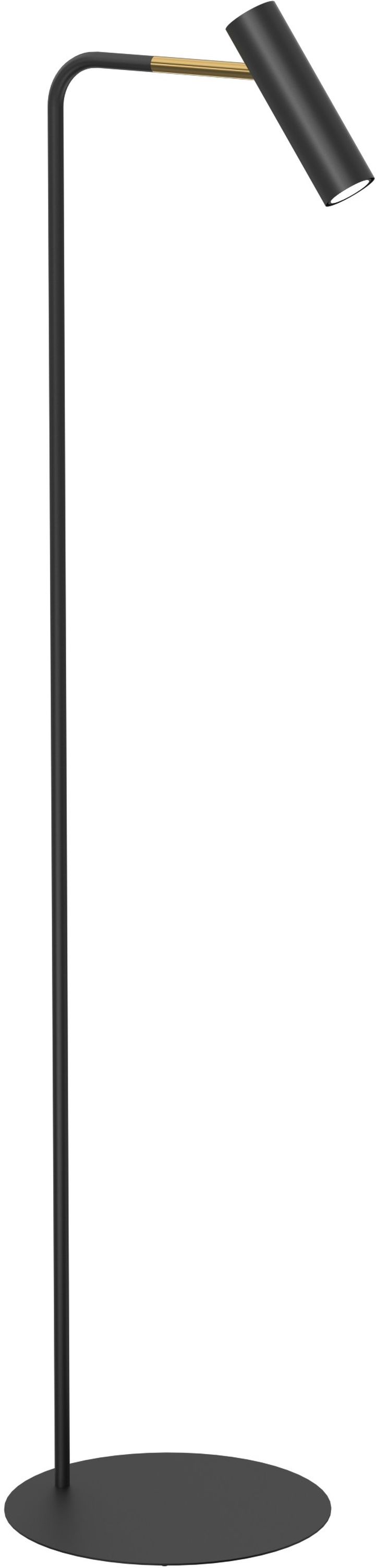 Luminex Axion lampa stojąca 1x8W czarny/złoty 4327