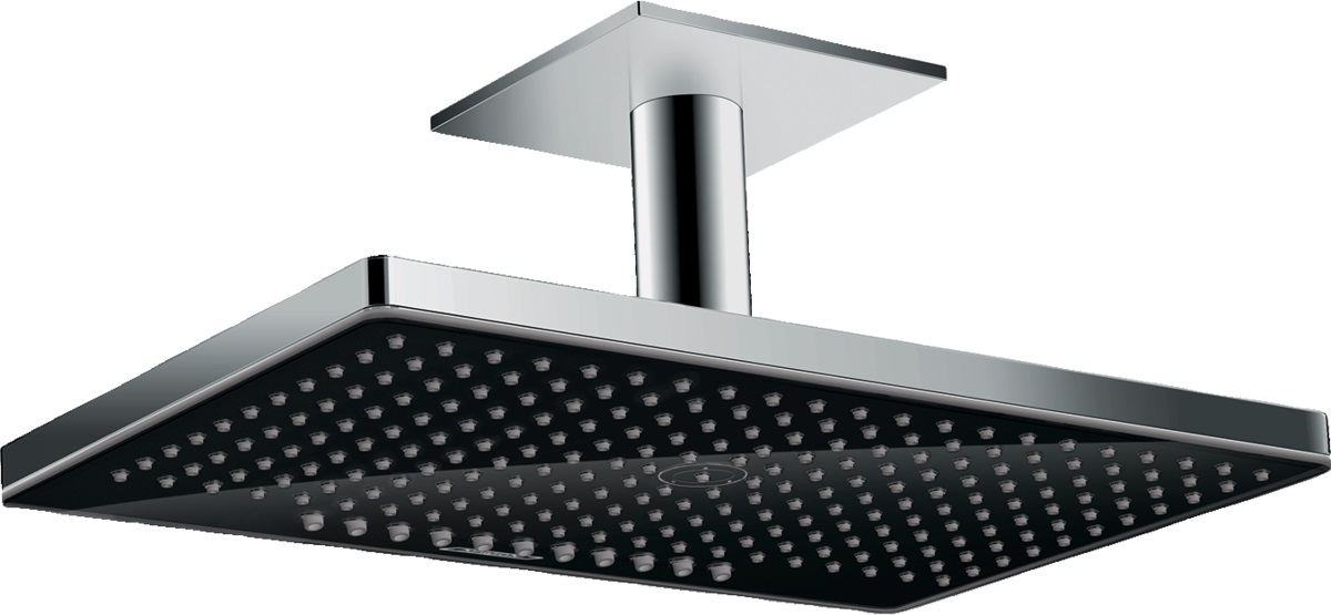 Hansgrohe Rainmaker Select deszczownica 46,6x30 cm z ramieniem sufitowym czarny/chrom 24004600