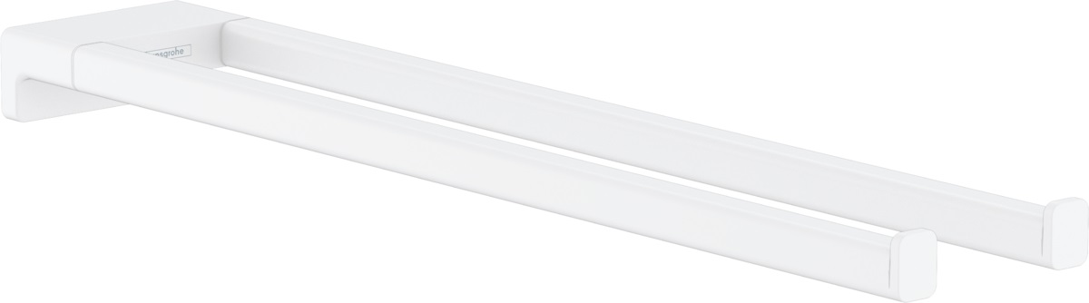 Hansgrohe AddStoris wieszak na ręcznik 44,5 cm podwójny biały mat 41770700