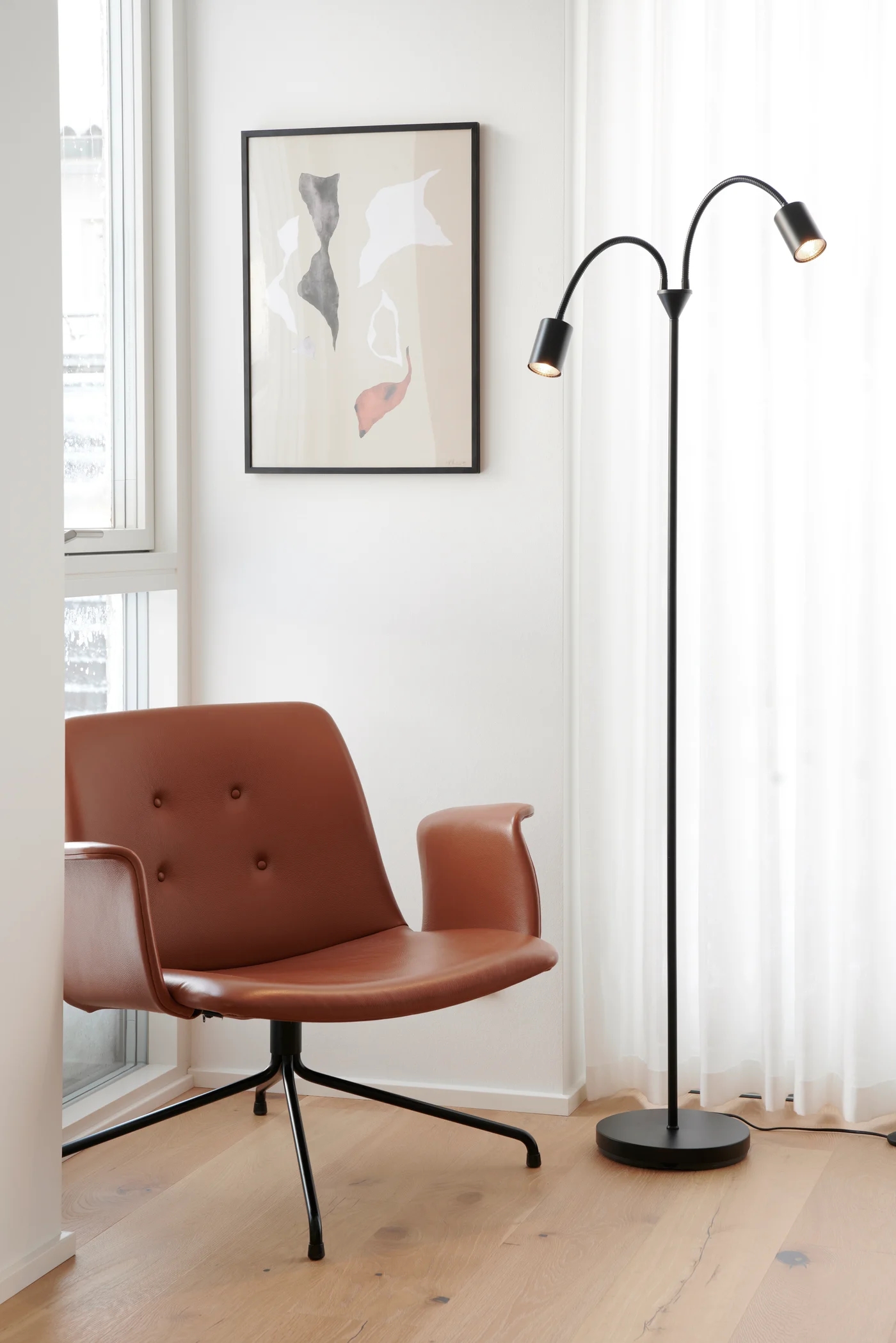 Nordlux Explore lampa stojąca 2x7W czarna 2213514003