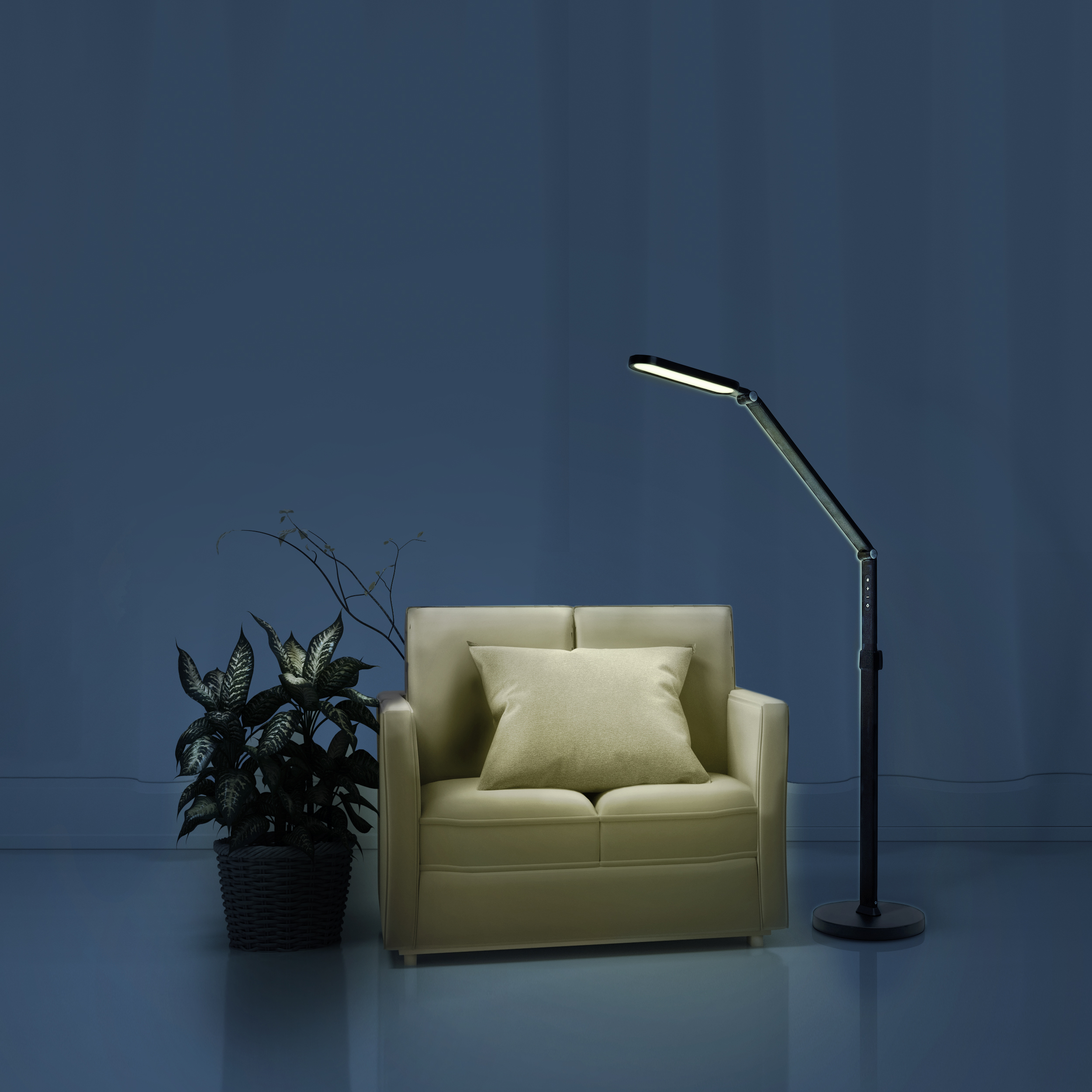Goldlux Ferrara lampa stojąca 1x13 W czarna 325006 - Wysyłka w 24h