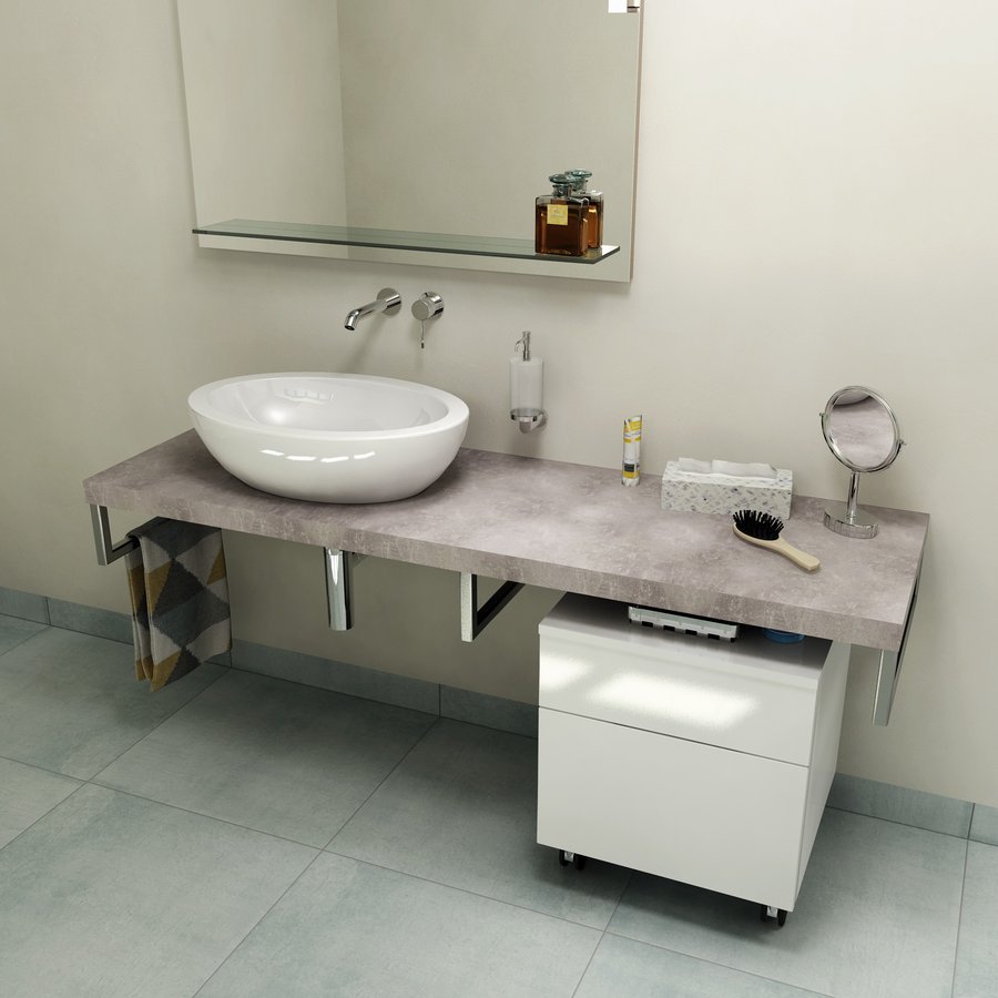 Sapho Avice blat 140 cm podumywalkowy cement AV1407