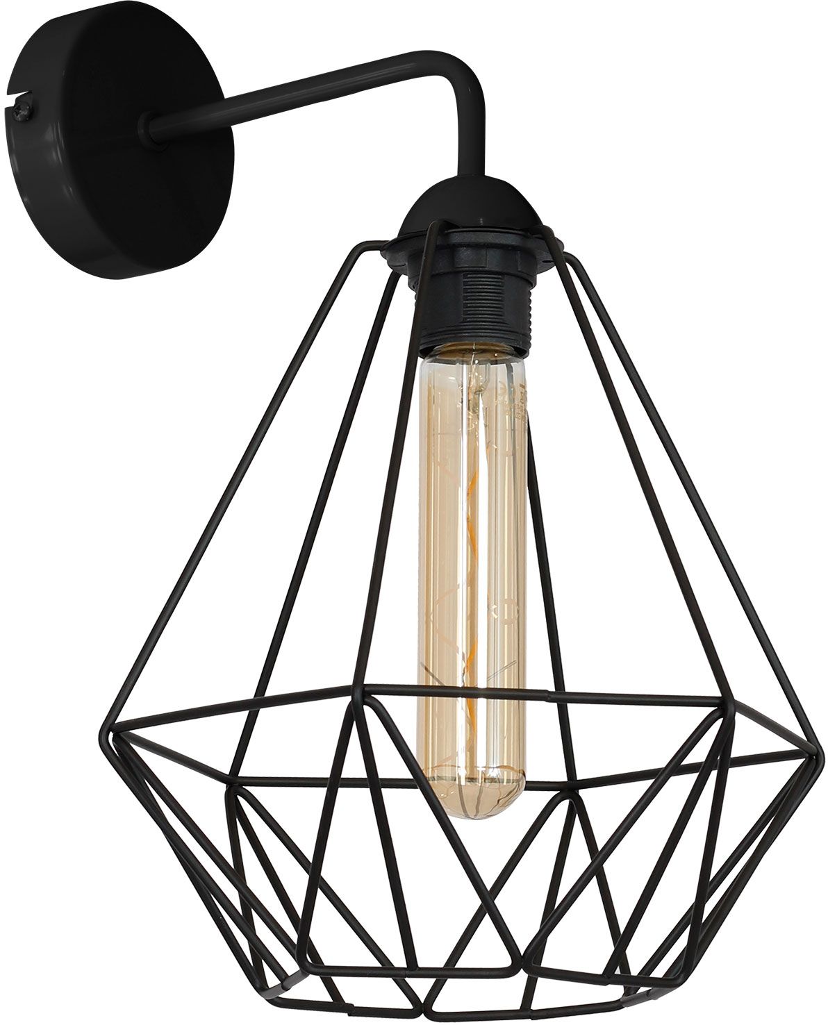 Luminex Basket New kinkiet 1x60W czarny 8061
