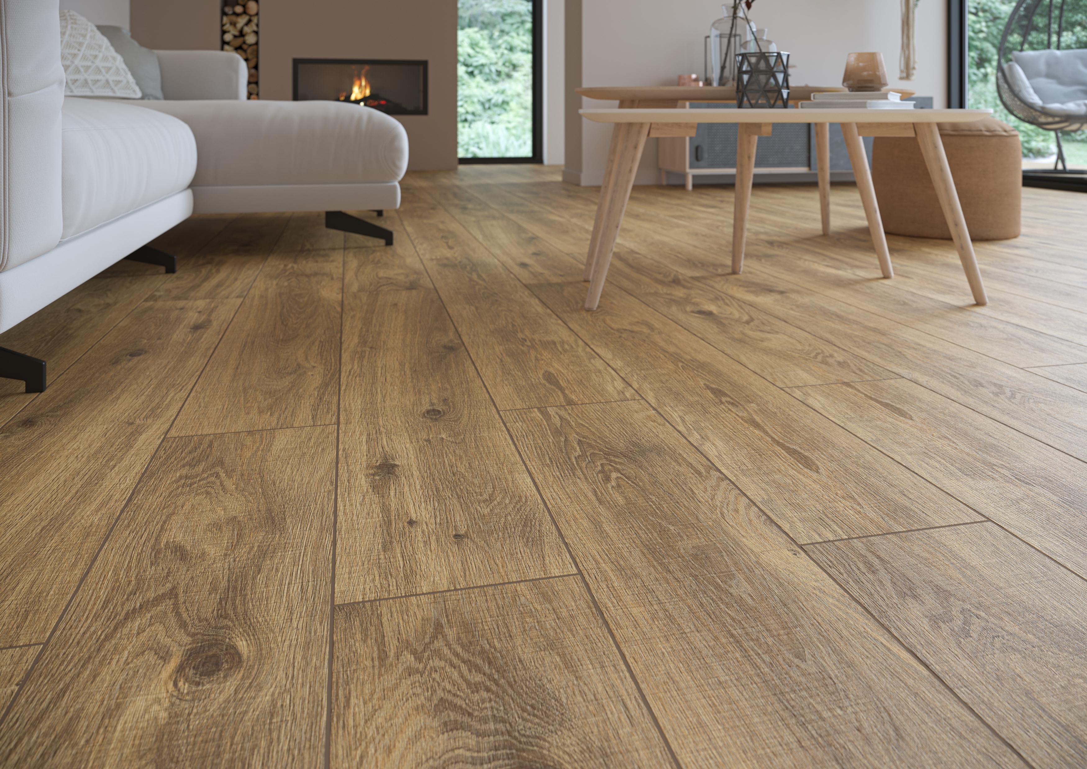 Cersanit Organic Wood Huntwood beige płytka ścienno-podłogowa 19,8x119,8 cm STR beżowy mat