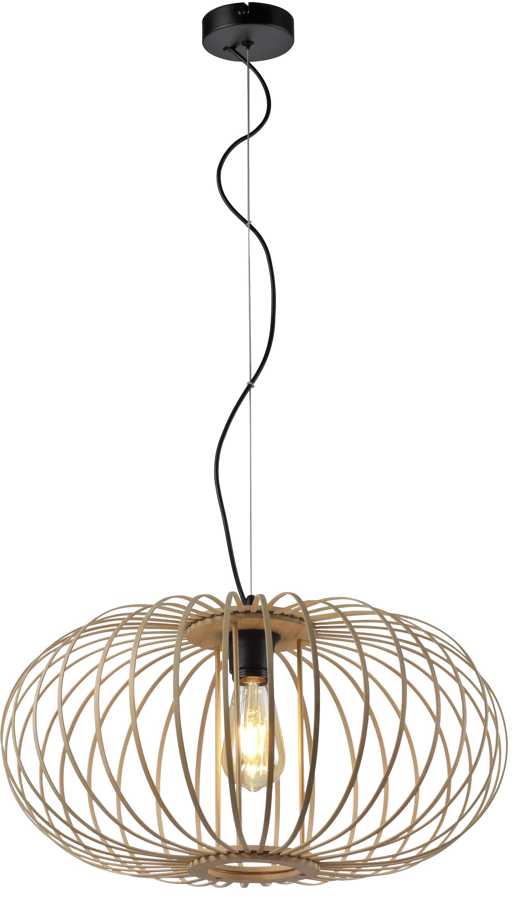 Just Light Racoon lampa wisząca 1x40W drewno 11409-79