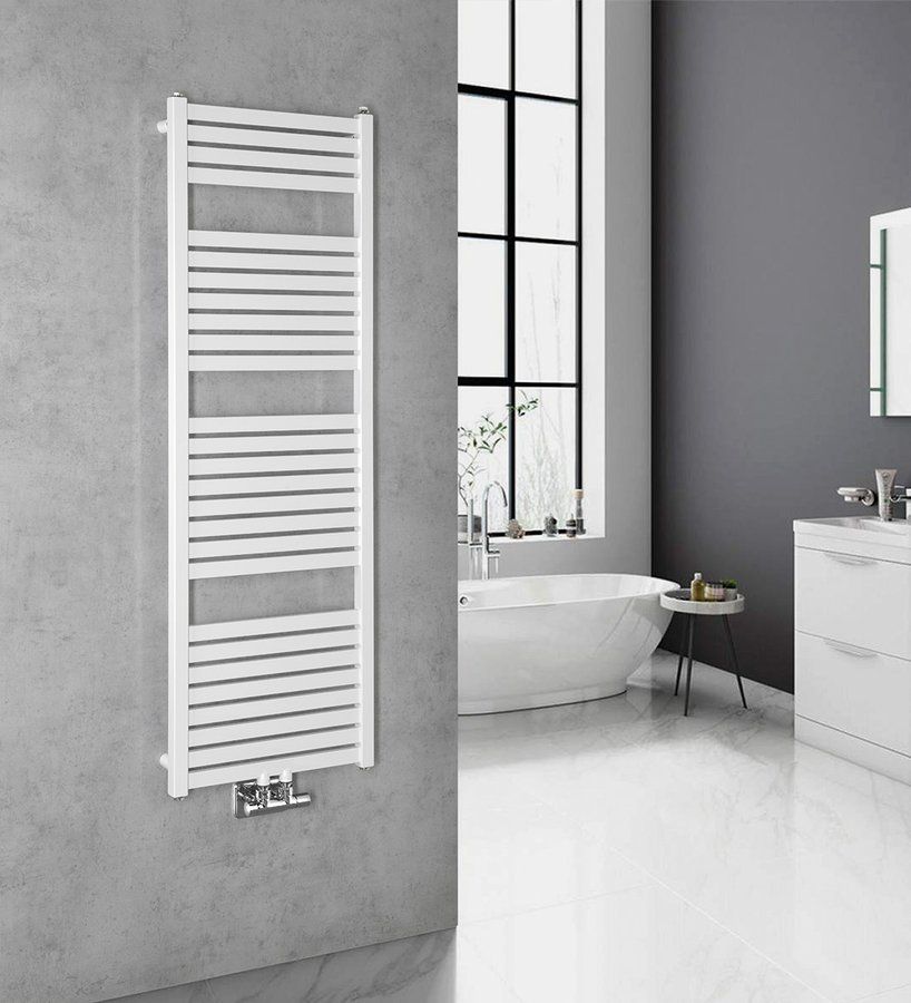 Aqualine Tondi grzejnik łazienkowy dekoracyjny 133x45 cm biały DT470T
