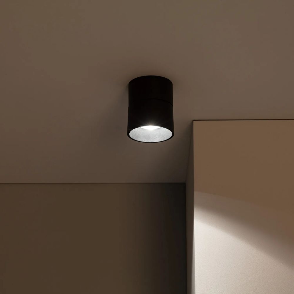 Abruzzo Estetica LED Romeo lampa podsufitowa 1x15 W LED czarny ABR-LPR-15W-C-WW