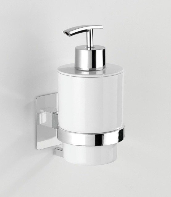 Wenko Turbo-Loc Quadro Ed dozownik do mydła ścienny biały 23848100 - Wysyłka w 24h
