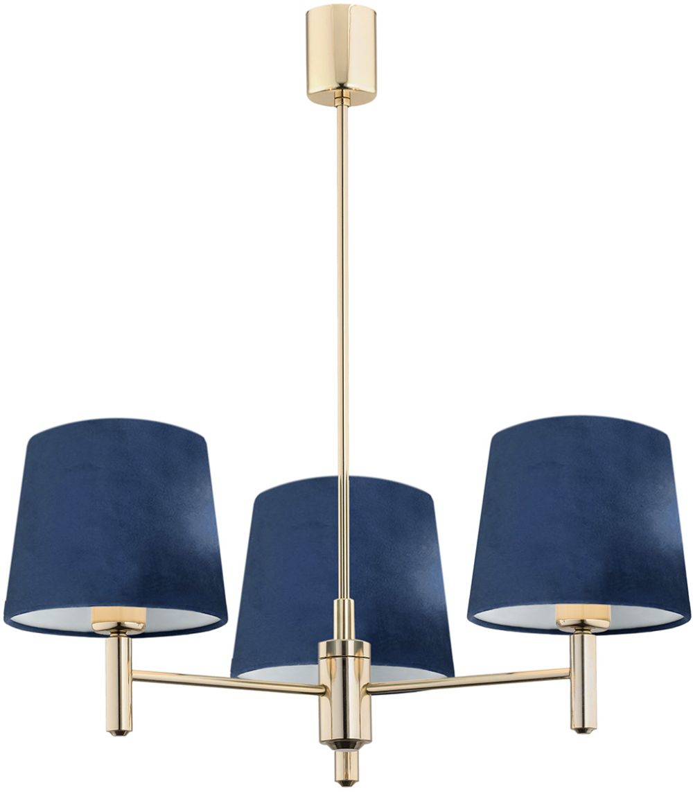 Argon Ponte lampa podsufitowa 3x15W granatowy/ciemny mosiądz 1485
